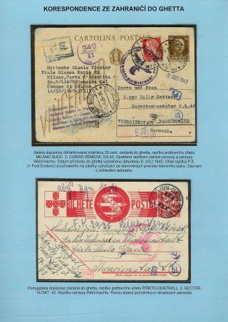 PERZEKUCE ŽIDOVSKÉHO NÁRODA V PROTEKTORÁTU ČECHY A MORAVA A GHETO TEREZÍN V POŠTOVNÍCH DOKUMENTECH – list 147