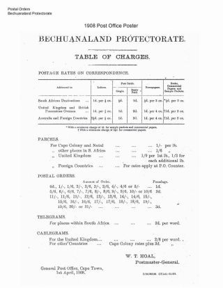DIE POSTANWEISUNGEN AUS BETSCHUANLAND UND BOTSWANA – Blatt 3