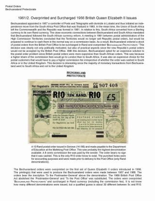 DIE POSTANWEISUNGEN AUS BETSCHUANLAND UND BOTSWANA – Blatt 4