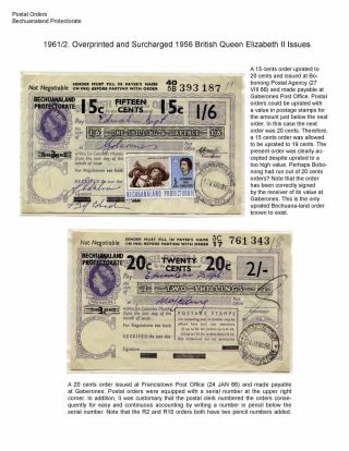 DIE POSTANWEISUNGEN AUS BETSCHUANLAND UND BOTSWANA – Blatt 6