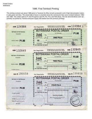 DIE POSTANWEISUNGEN AUS BETSCHUANLAND UND BOTSWANA – Blatt 16