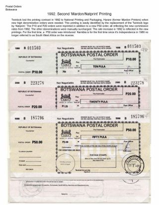 DIE POSTANWEISUNGEN AUS BETSCHUANLAND UND BOTSWANA – Blatt 23