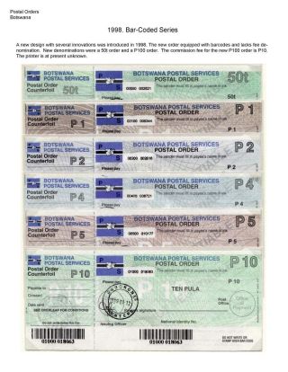 DIE POSTANWEISUNGEN AUS BETSCHUANLAND UND BOTSWANA – Blatt 24