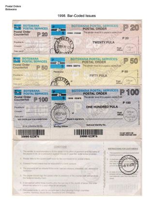 DIE POSTANWEISUNGEN AUS BETSCHUANLAND UND BOTSWANA – Blatt 25