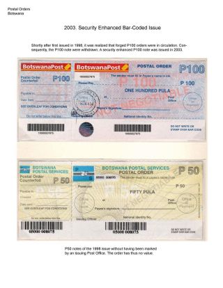 DIE POSTANWEISUNGEN AUS BETSCHUANLAND UND BOTSWANA – Blatt 28