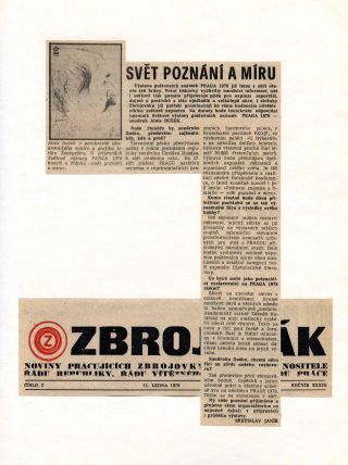 PHILATELIC RUBRIC OF ZBROJOVAK (1977-1984) – sheet 9