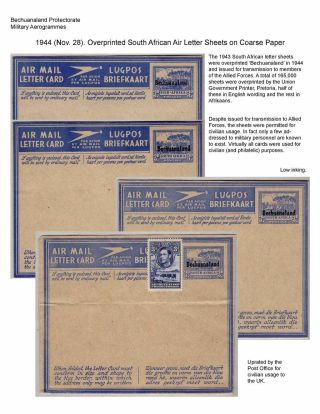 BOTSWANA AEROGRAMMES – sheet 5