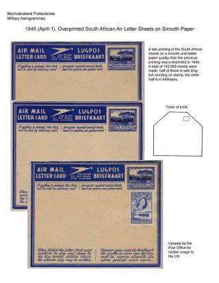 BOTSWANA AEROGRAMMES – sheet 8