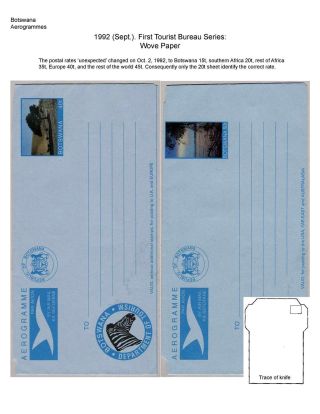 BOTSWANA: AEROGRAMME – Blatt 38