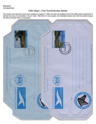 BOTSWANA: AEROGRAMME – Blatt 40