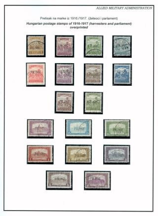 POSTMARKED STAMPS OF RIJEKA, FIUME 1918-1924 – sheet 4