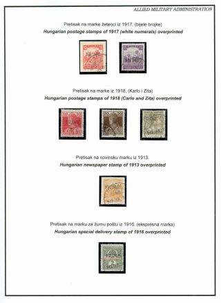 POSTMARKED STAMPS OF RIJEKA, FIUME 1918-1924 – sheet 5