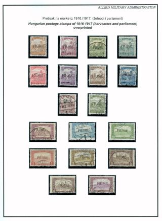 POSTMARKED STAMPS OF RIJEKA, FIUME 1918-1924 – sheet 7