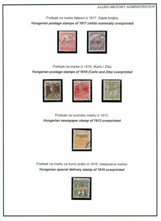 POSTMARKED STAMPS OF RIJEKA, FIUME 1918-1924 – sheet 8