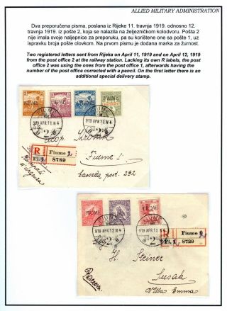 POSTMARKED STAMPS OF RIJEKA, FIUME 1918-1924 – sheet 9
