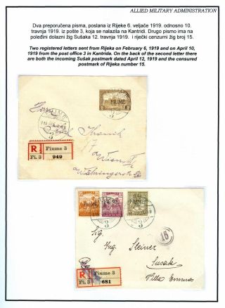 POSTMARKED STAMPS OF RIJEKA, FIUME 1918-1924 – sheet 10