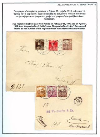 POSTMARKED STAMPS OF RIJEKA, FIUME 1918-1924 – sheet 11