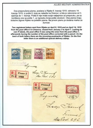 POSTMARKED STAMPS OF RIJEKA, FIUME 1918-1924 – sheet 12