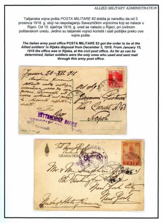 POSTMARKED STAMPS OF RIJEKA, FIUME 1918-1924 – sheet 13
