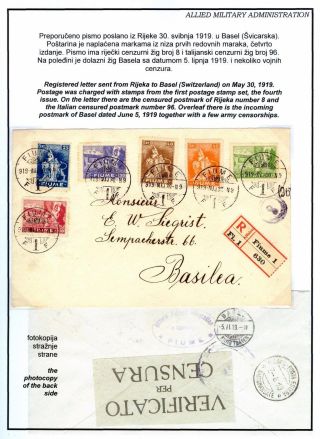 FIUME: GESTEMPELTE MARKEN 1918-1924 – Blatt 22