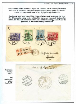 FIUME: GESTEMPELTE MARKEN 1918-1924 – Blatt 24