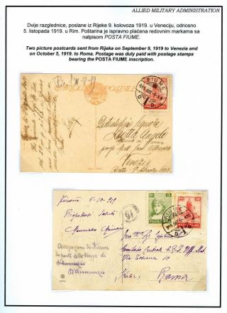 FIUME: GESTEMPELTE MARKEN 1918-1924 – Blatt 27