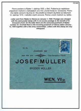 FIUME: GESTEMPELTE MARKEN 1918-1924 – Blatt 29