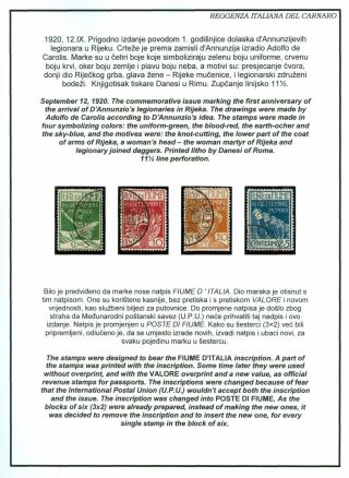 FIUME: GESTEMPELTE MARKEN 1918-1924 – Blatt 39