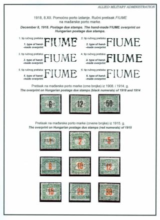 FIUME: GESTEMPELTE MARKEN 1918-1924 – Blatt 55