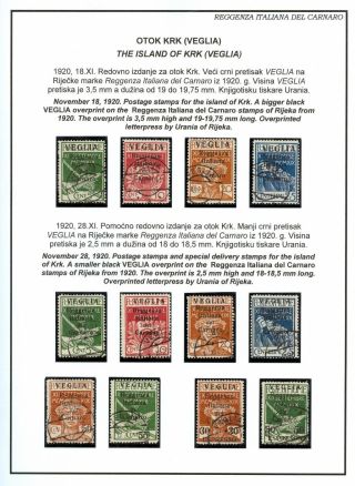 FIUME: GESTEMPELTE MARKEN 1918-1924 – Blatt 60