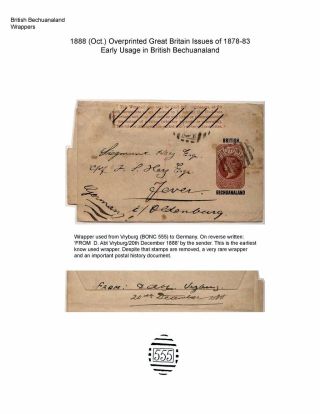 BRITSKÉ BEČUÁNSKO NOVINOVÉ PÁSKY – list 5