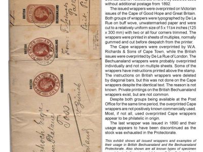 THE NEWSPAPER WRAPPERS OF BRITISH BECHUANALAND
