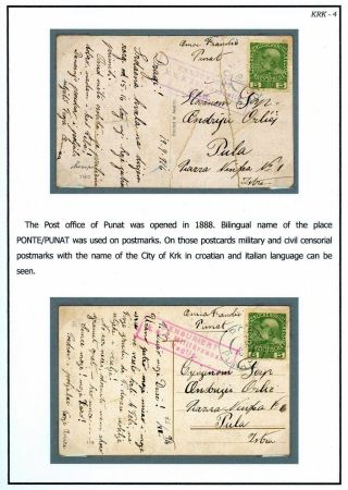 POSTGESCHICHTE DER INSEL KRK BIS 1946 – Blatt 4