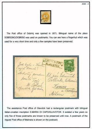 POSTGESCHICHTE DER INSEL KRK BIS 1946 – Blatt 5