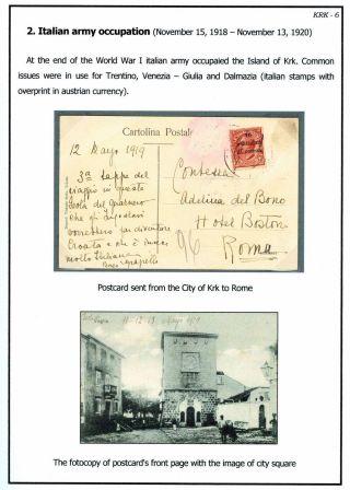 POSTGESCHICHTE DER INSEL KRK BIS 1946 – Blatt 6