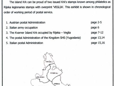 PHILATELIC HISTORY OF THE ISLAND KRK TILL 1946