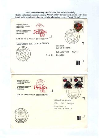 WORLD STAMP EXHIBITION PRAGA 1988 – sheet 3