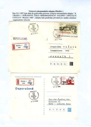 WORLD STAMP EXHIBITION PRAGA 1988 – sheet 5