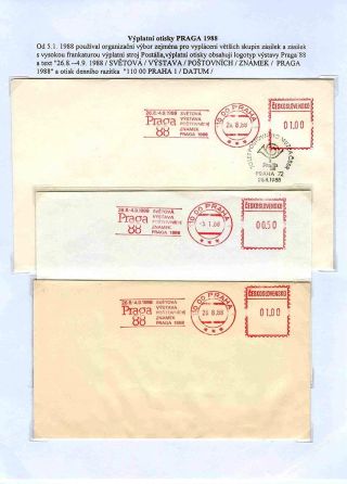 WORLD STAMP EXHIBITION PRAGA 1988 – sheet 6