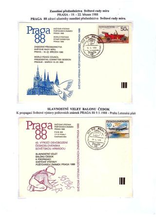 WORLD STAMP EXHIBITION PRAGA 1988 – sheet 8