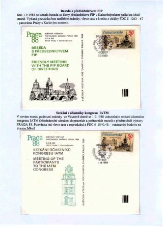 WORLD STAMP EXHIBITION PRAGA 1988 – sheet 14