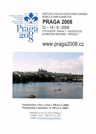 WORLD STAMP EXHIBITION PRAGA 2008 – sheet 1