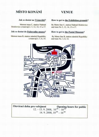 WORLD STAMP EXHIBITION PRAGA 2008 – sheet 2