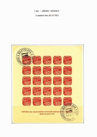 ZEITUNGSBLOCK BRATISLAVA 1937 – Blatt 53