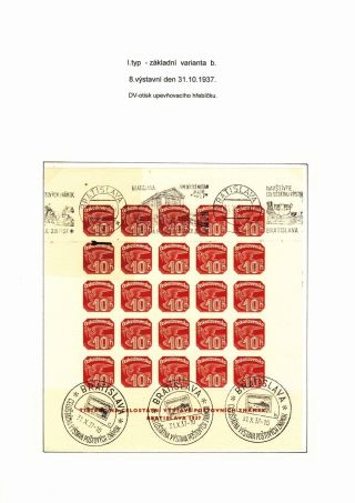 ZEITUNGSBLOCK BRATISLAVA 1937 – Blatt 58