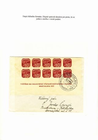ZEITUNGSBLOCK BRATISLAVA 1937 – Blatt 66