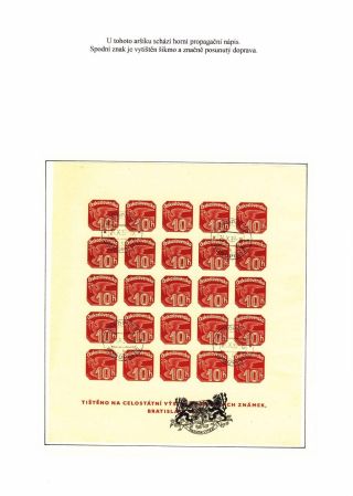 ZEITUNGSBLOCK BRATISLAVA 1937 – Blatt 73