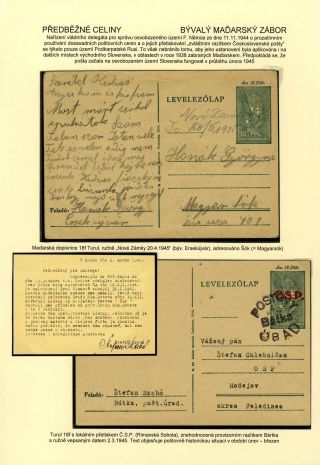 TSCHECHOSLOWAKEI: GANZSACHEN 1945-46 (WIEDERHERSTELLUNG DER POSTVERKEHR) – Blatt 34