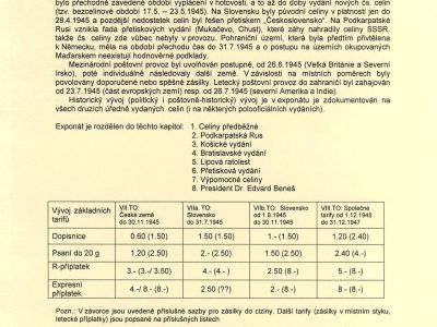 ČESKOSLOVENSKO: CELINY 1945-46 (OBNOVOVÁNÍ POŠTOVNÍHO PROVOZU)