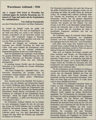 WARSAW UPRISING 1944 – sheet 2